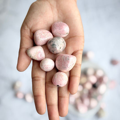 Pink Rhodonite Tumble Stone
