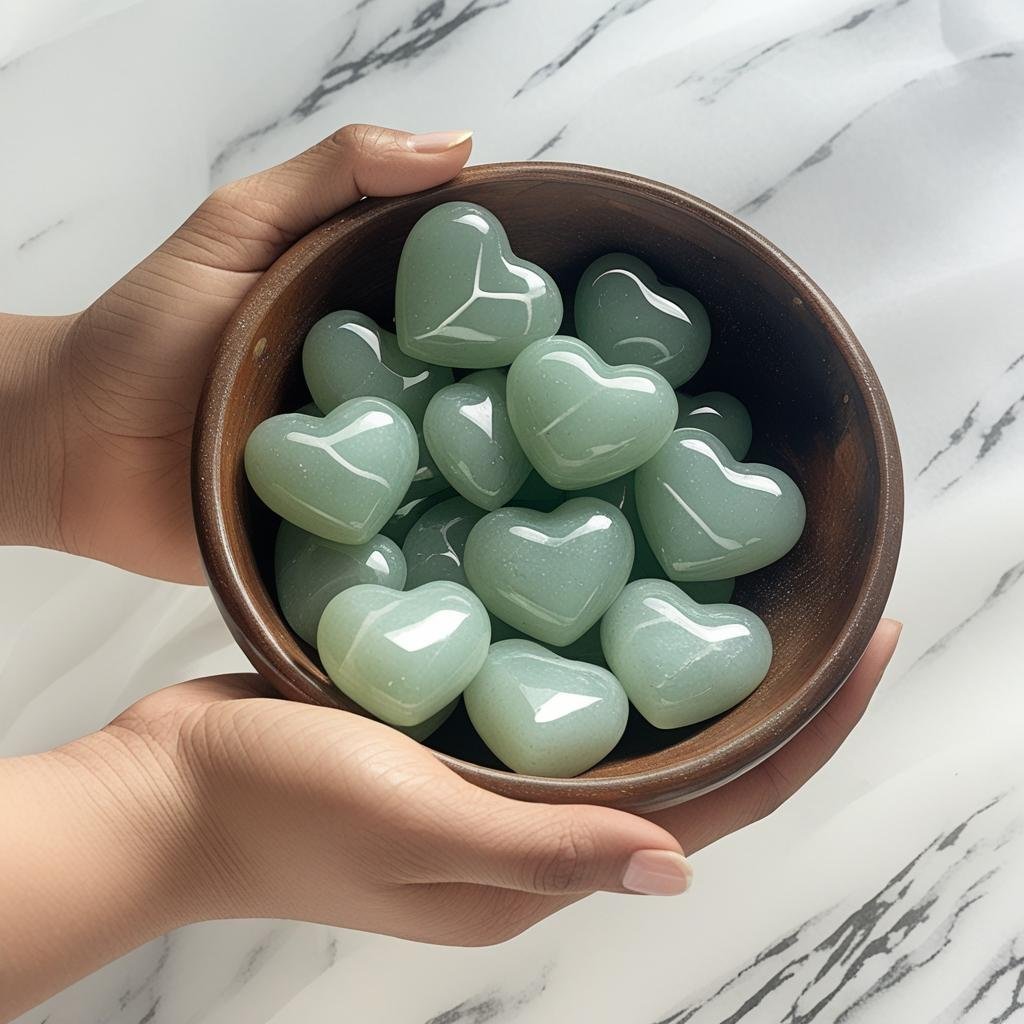 Green Aventurine Mini Heart